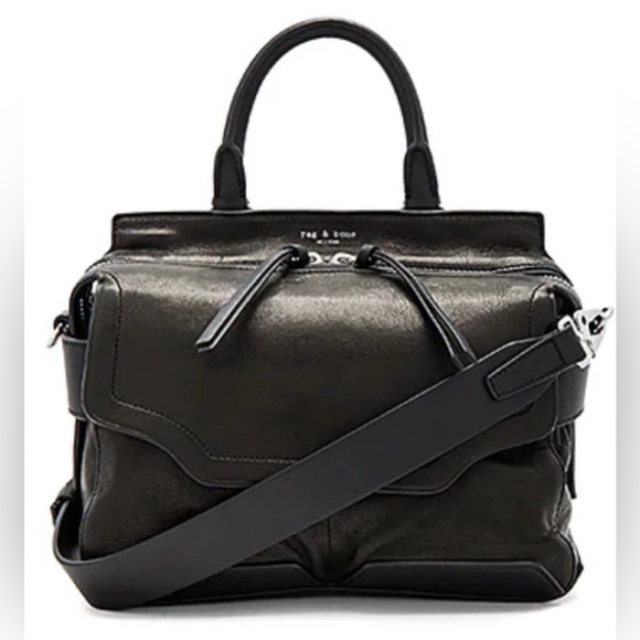 rag & bone Handbags - Rag & Bone Leather Black Pilot Handbag Crossbody Bag New